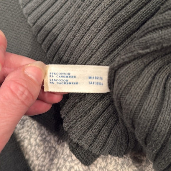 Mid-weight cardigan with gold buttons - Washed Olive - Liefsdottir - medium - Picture 4 of 5